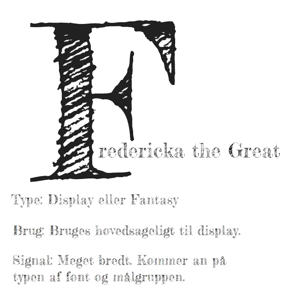 Typografi - Fantasy/display