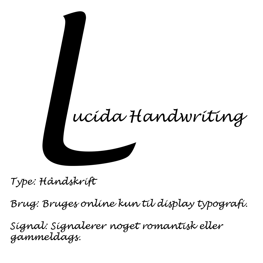 Typografi - Håndskrift