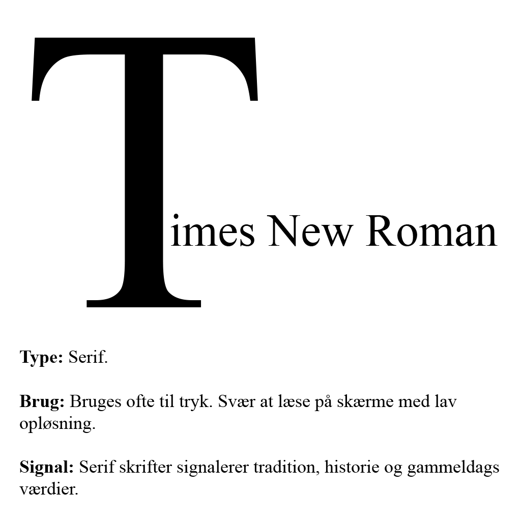 Typografi - Serif